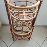 Vintage bamboo plant door