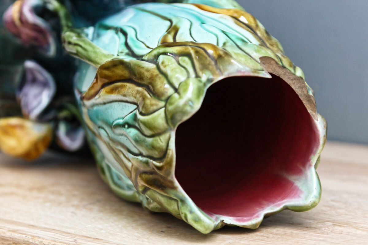 Pair of slurry vases, art nouveau