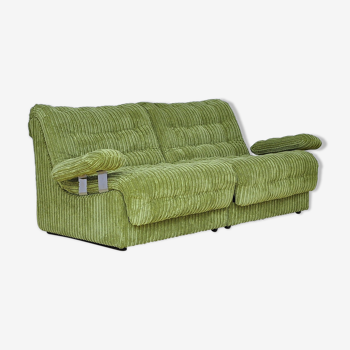 Mid-century two-seater modular sofa from the 1970s.
