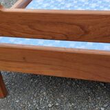 Pair of beds with twin box springs attributed to Maison Regain elm burl