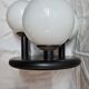 Ceiling lamp 3 opaline balls, 1980