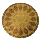 Vintage round rug from the 70s in Desso style.