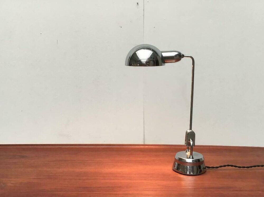 French table lamp type 600 from the mid-century by Charlotte Perriand for Jumo, 1960s.