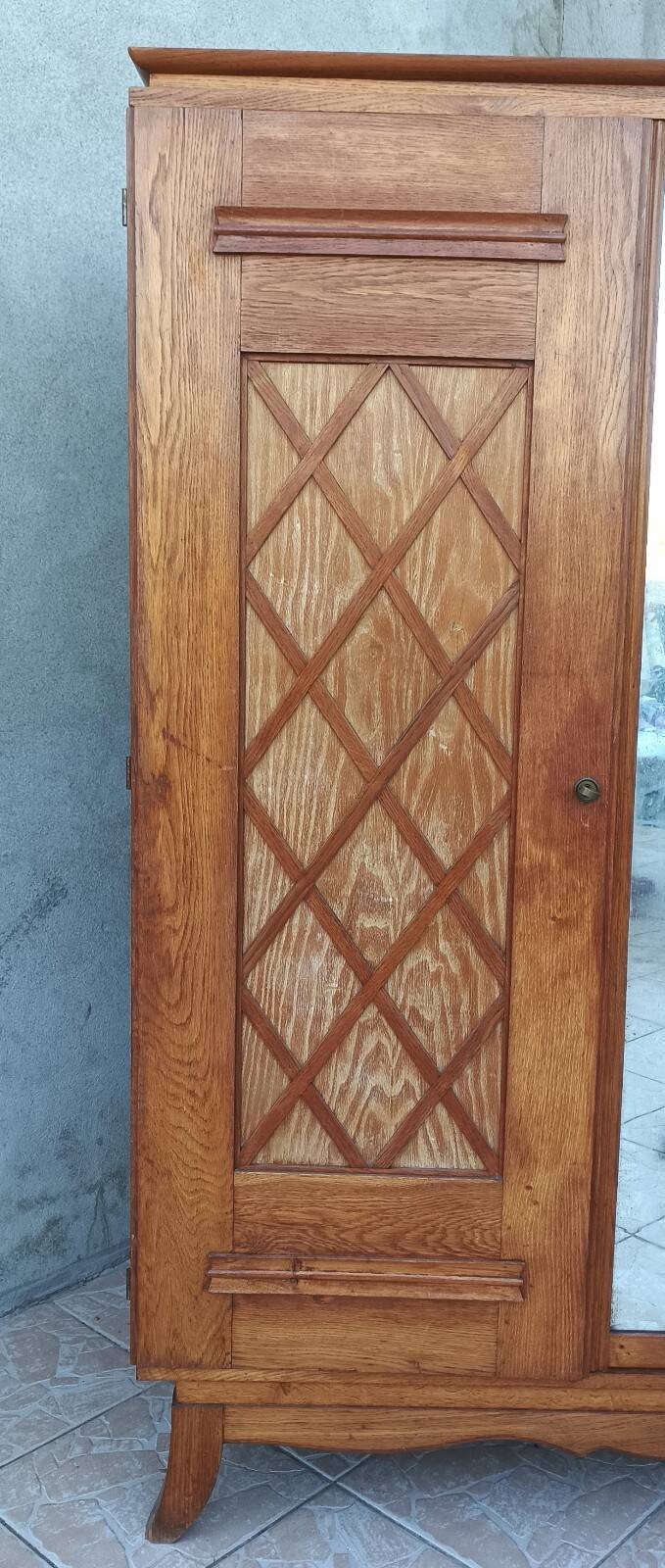 Vintage oak wardrobe