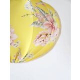 Vintage round Japanese-style printed pendant lamp