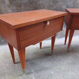 Pair of bedside tables, 60'S