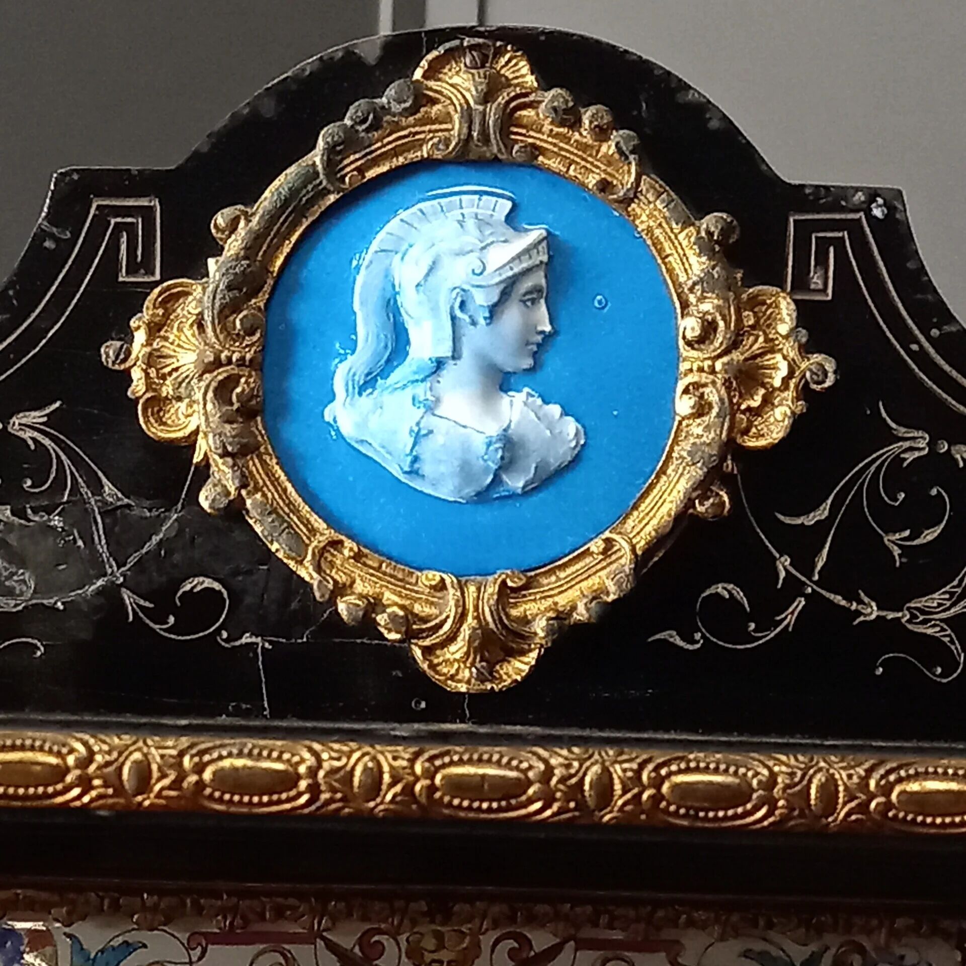 Ebonized wooden Bonheur du Jour