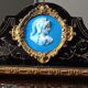 Ebonized wooden Bonheur du Jour