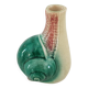 Old Barbotine Soliflore Vase in Snail Shape