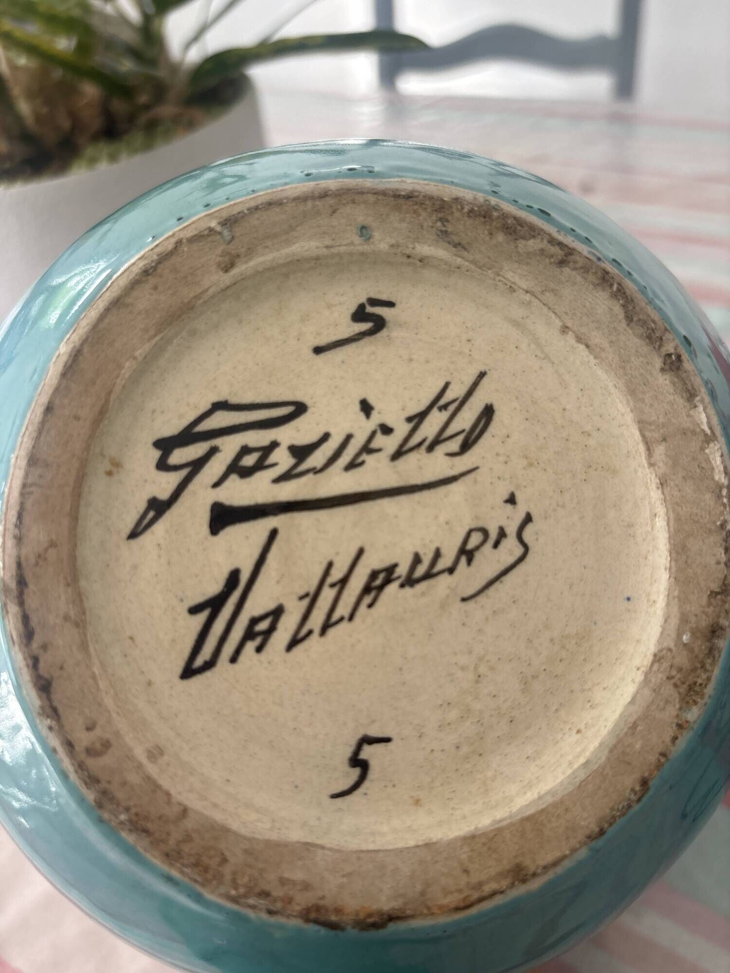 Vase boule vallauris gaziello