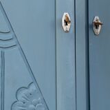 Blue wardrobe art deco 1930