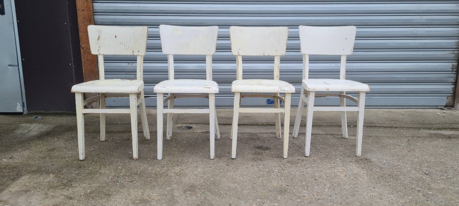 Set of four thonet bistro chairs