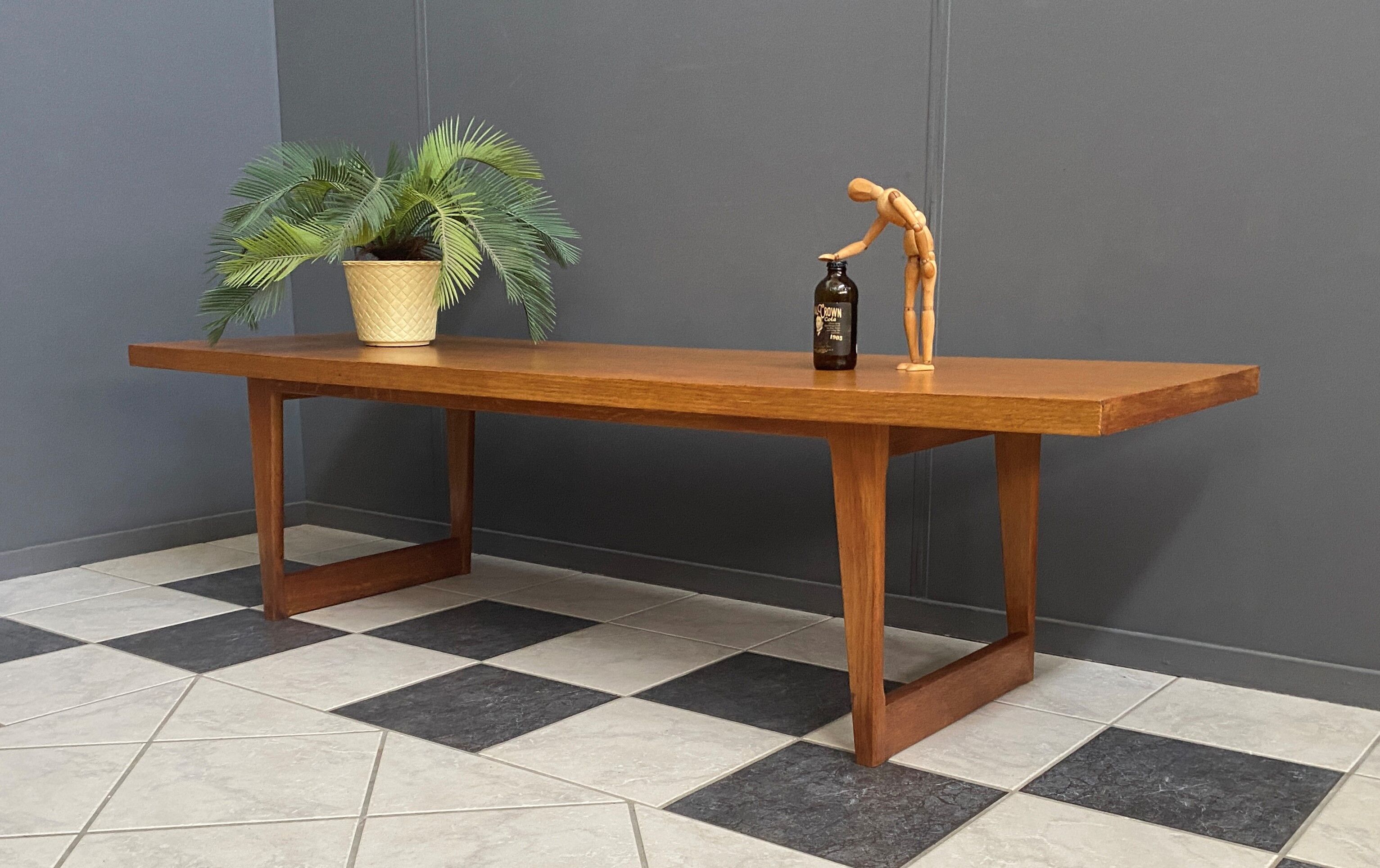 Oak coffee table 1960s