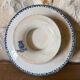 Plate on pedestal in Gien ironstone model Montigny