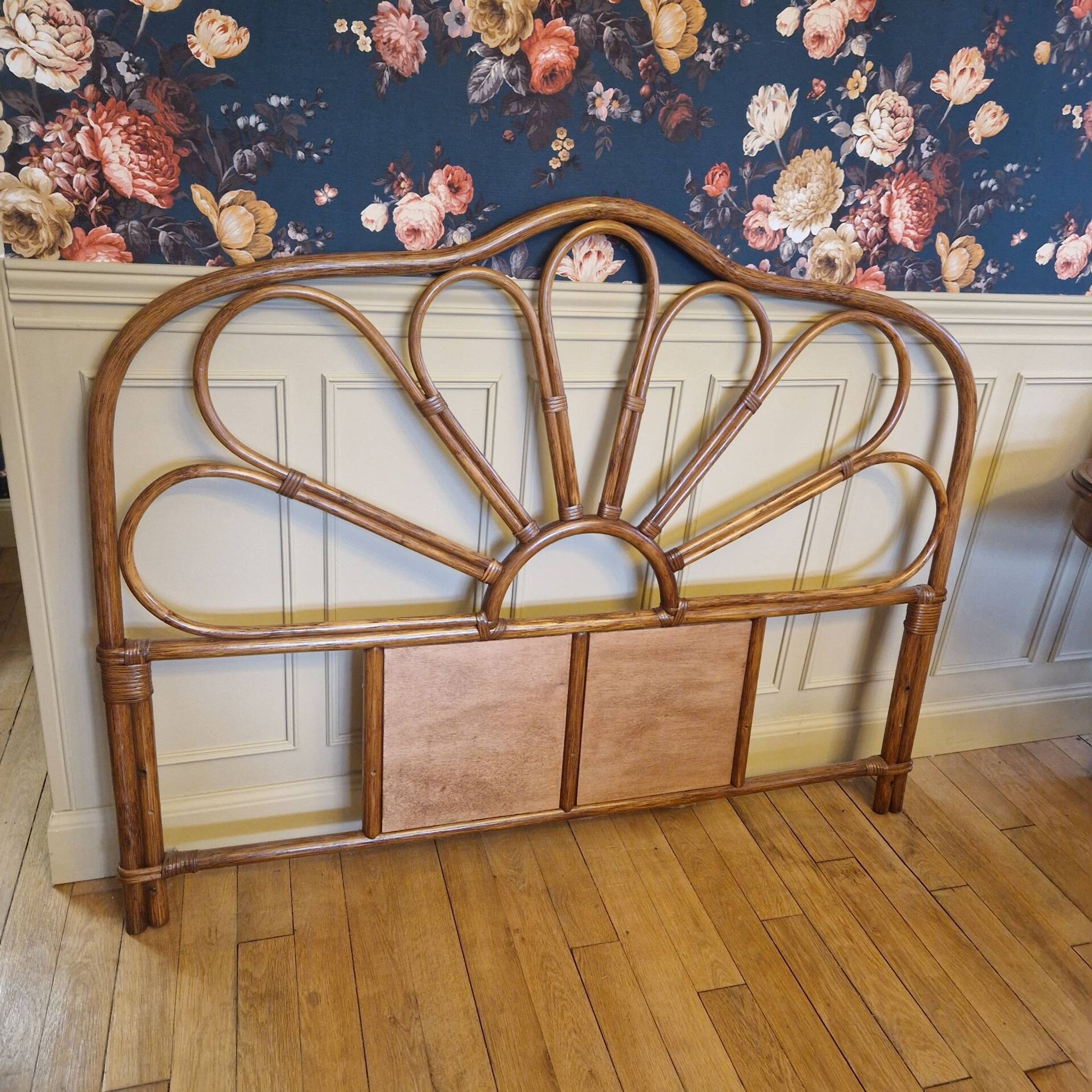 Rattan headboard