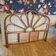 Rattan headboard