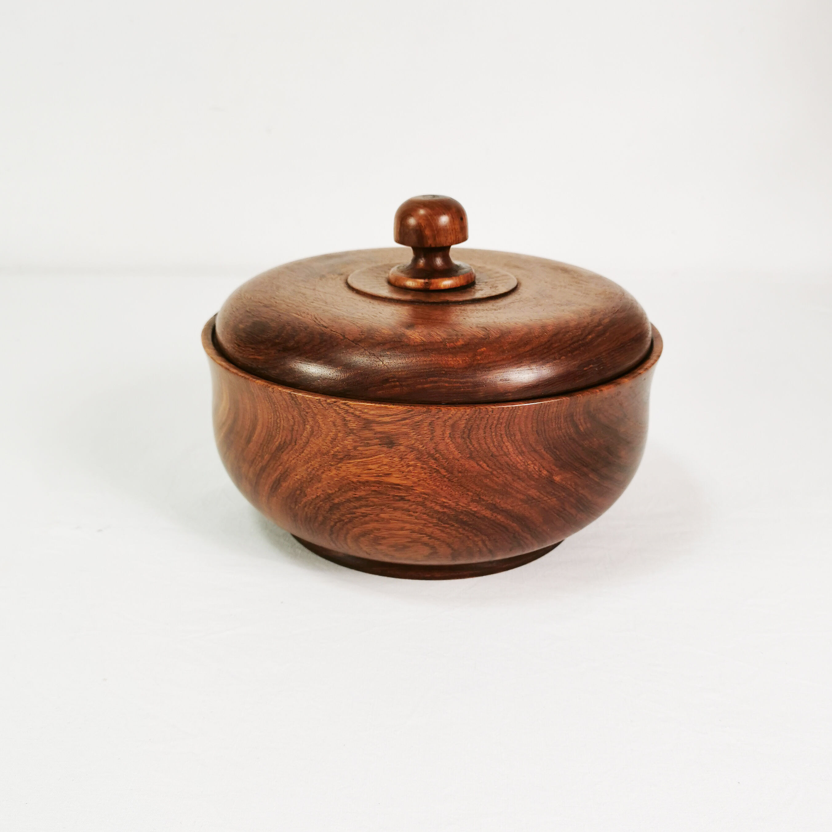 Large teak bowl and salad spoons, Denmark, 1960s