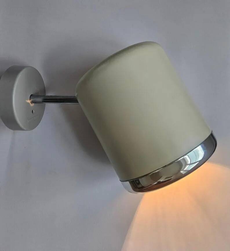 Set of 10 Rare Midcentury Wall Lamps Kinkeldey, Germany, 1970s