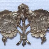 Two bronze ornaments furniture floral decoration early 20th century