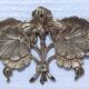 Two bronze ornaments furniture floral decoration early 20th century