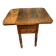 Victorian Pembroke table from the 19th century in walnut burr with drop-leaves.