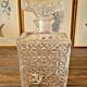 Rectangular whisky carafe made in France with geometric patterns.