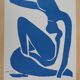 Henri matisse - nu bleu gracieux - affiche originale vintage musée céret (1980)