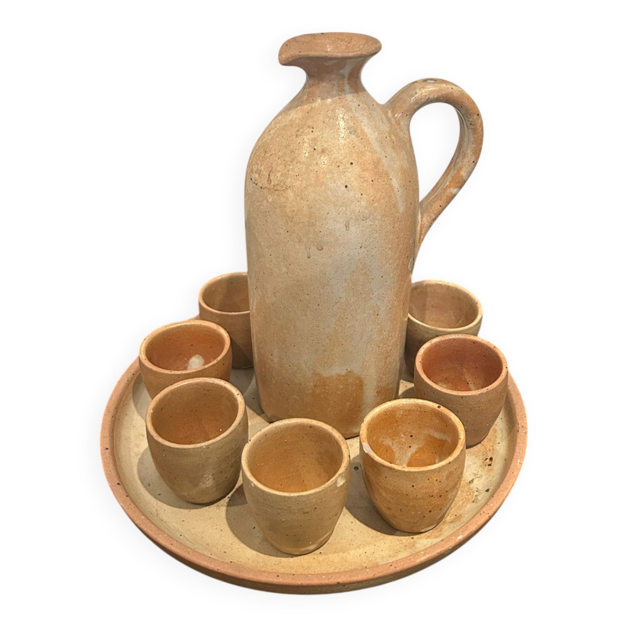 Stoneware liqueur service