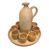 Stoneware liqueur service