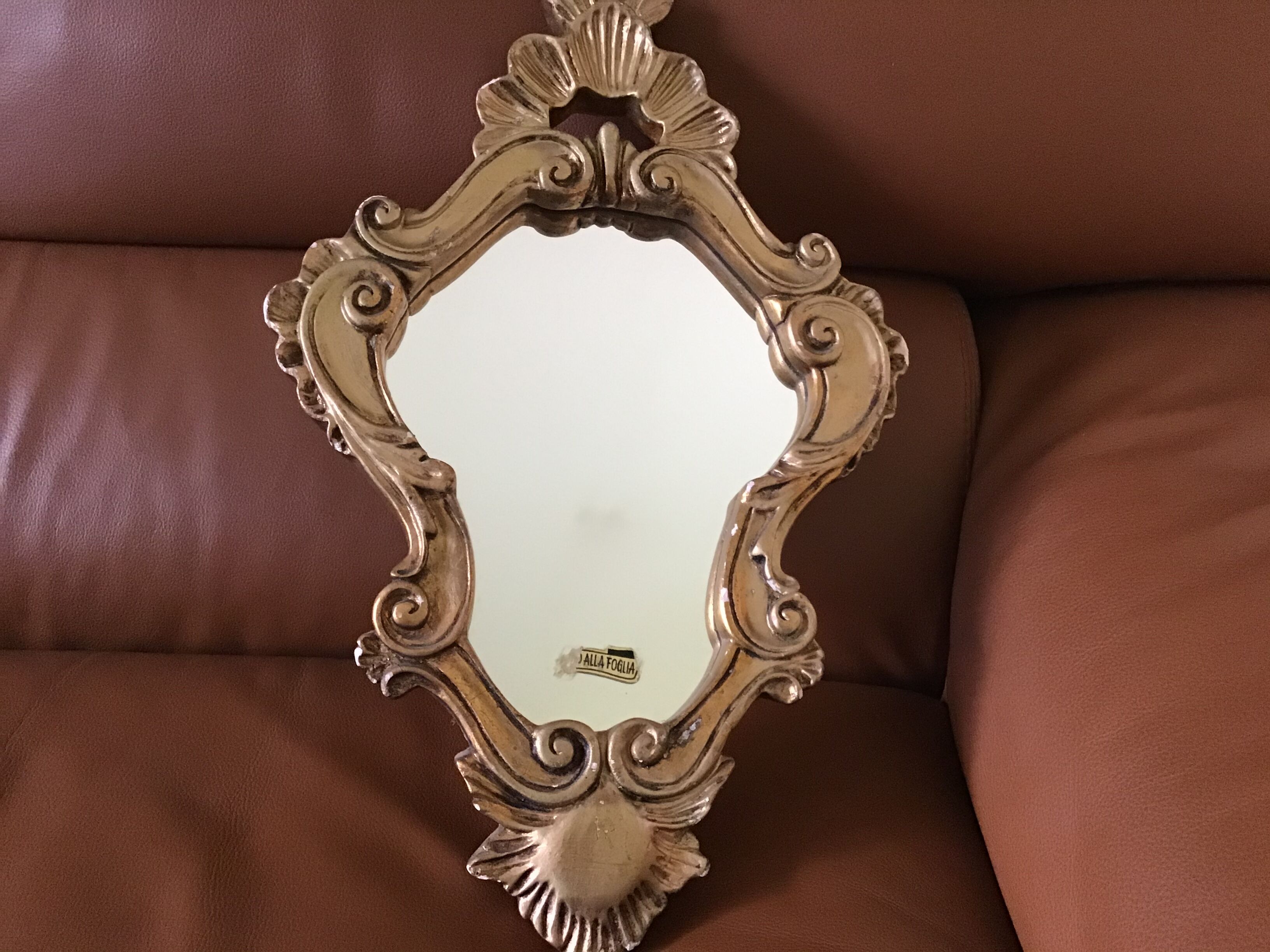 Old Italian mirror rockery style