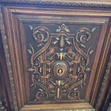 Renaissance style 2-door walnut sideboard