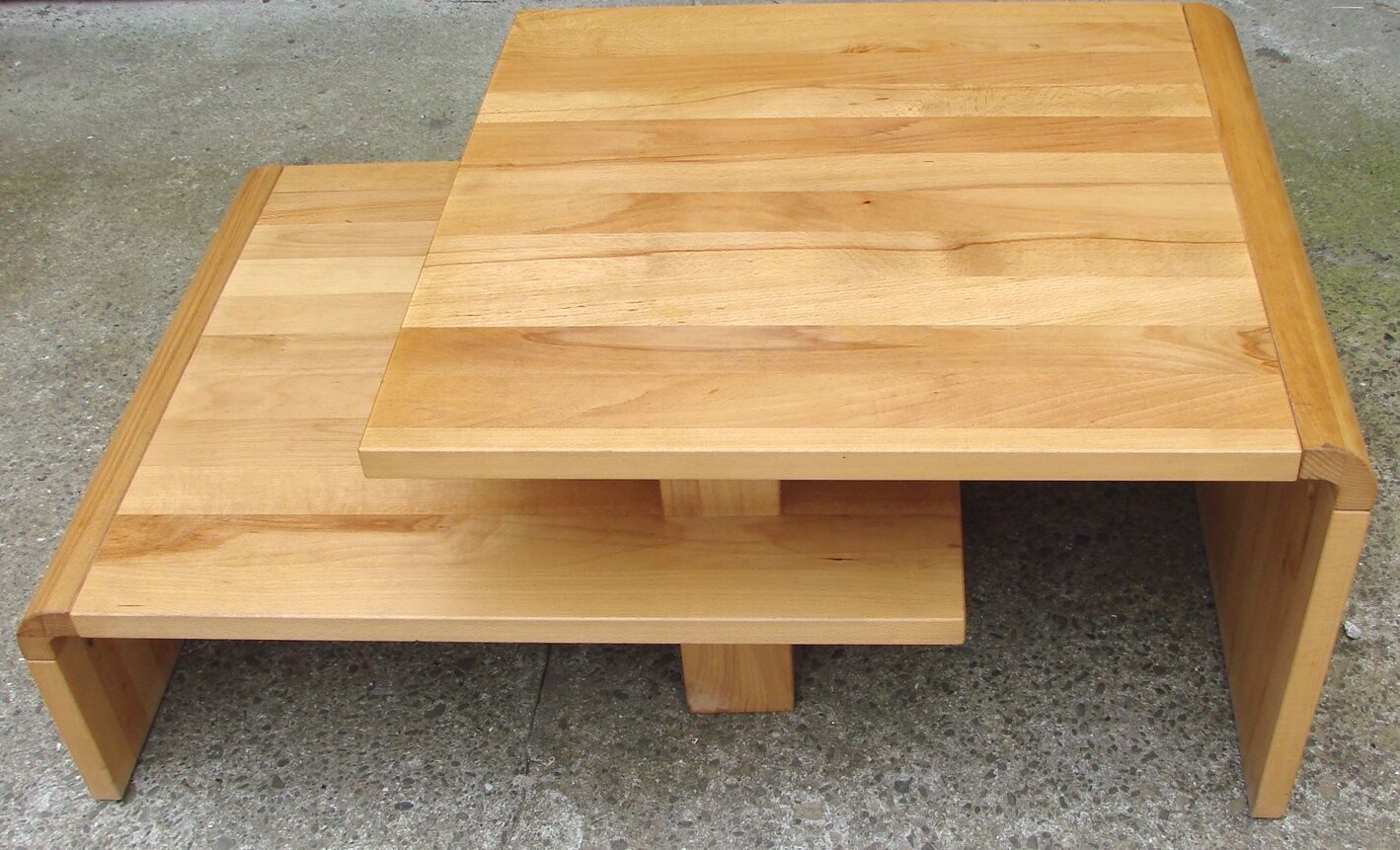 Wooden coffee table, 80s