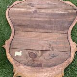 Old mirror in carved wood and gilded leaf, Louis XV rocaille style, twentieth century 59x87cm