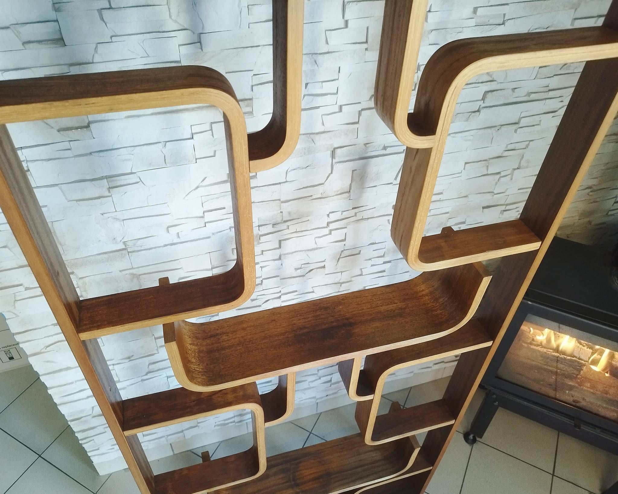Wall Divider by Ludvik Volak from Drevopodnik Holesov