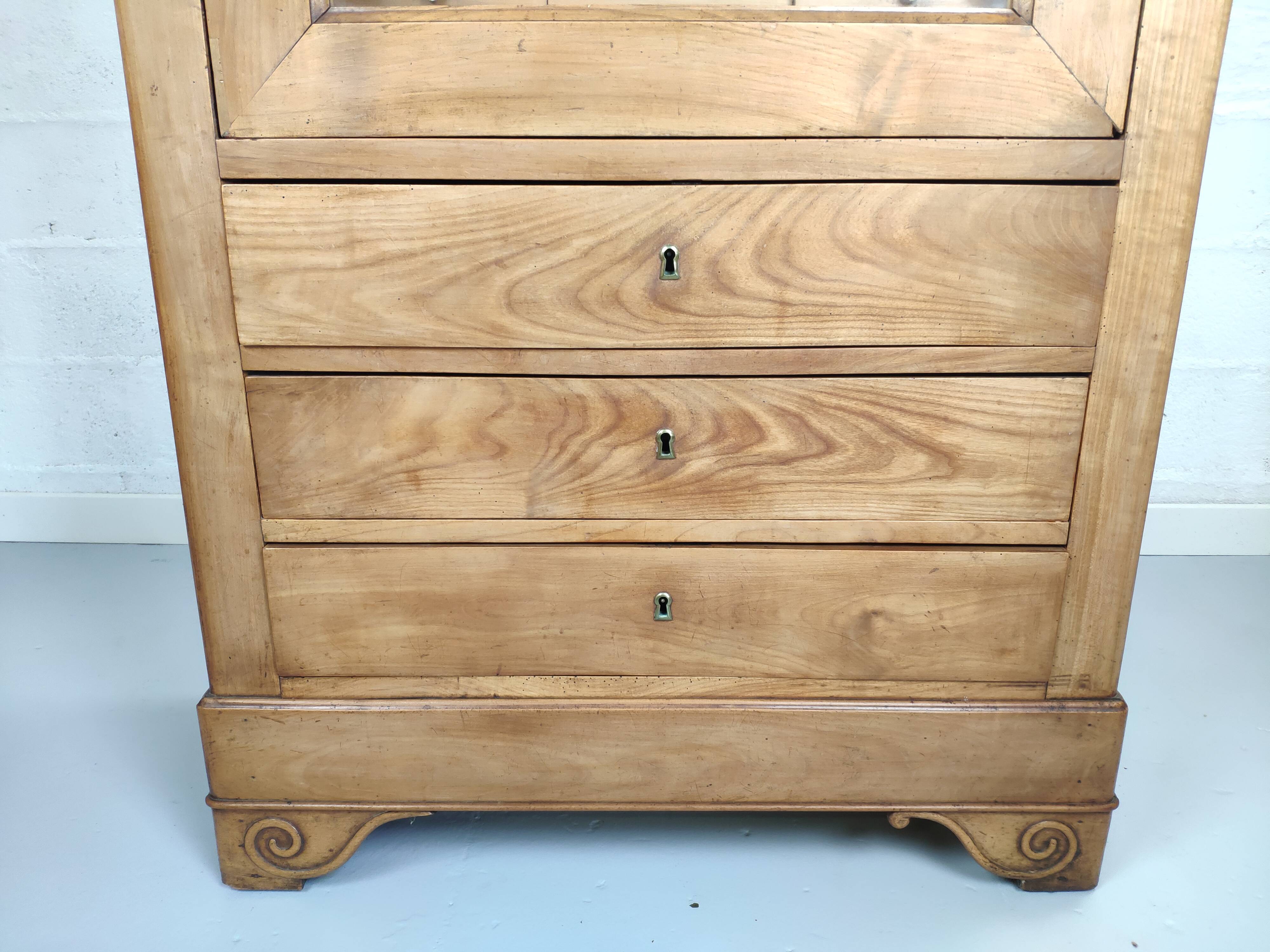 Louis Philippe glazed style secretary