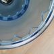 Pair hanging lamp Abat-jour blue glass