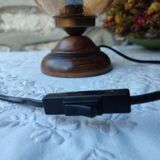 Lampe à poser vintage verre trempé