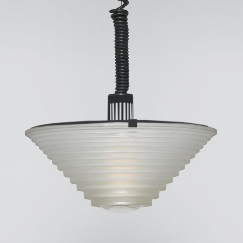 “Egina 38” hanging lamp by Angelo Mangiarotti, Artemide, Made in Italy, 1970