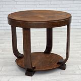 1950s, Danish artdeco coffee table, oak wood.