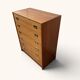 Vintage teak commode with brass handles (copy)