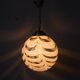 Suspension globe glass from Murano, marbled, brass, 1970s.