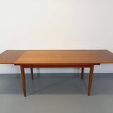 Vintage Scandinavian style dining table from the 50s and 60s in teak with extensions