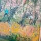 Tableau Huile sur Bois "Primavera" par Guido Bertuzzi - École Milanaise (19