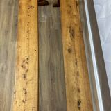 Pair of solid oak benches