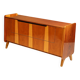 Vintage walnut sideboard, chest of drawers by František Jirák, 1970s, Czechoslovakia