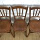 6 chaises bistrot Baumann années 1920-30