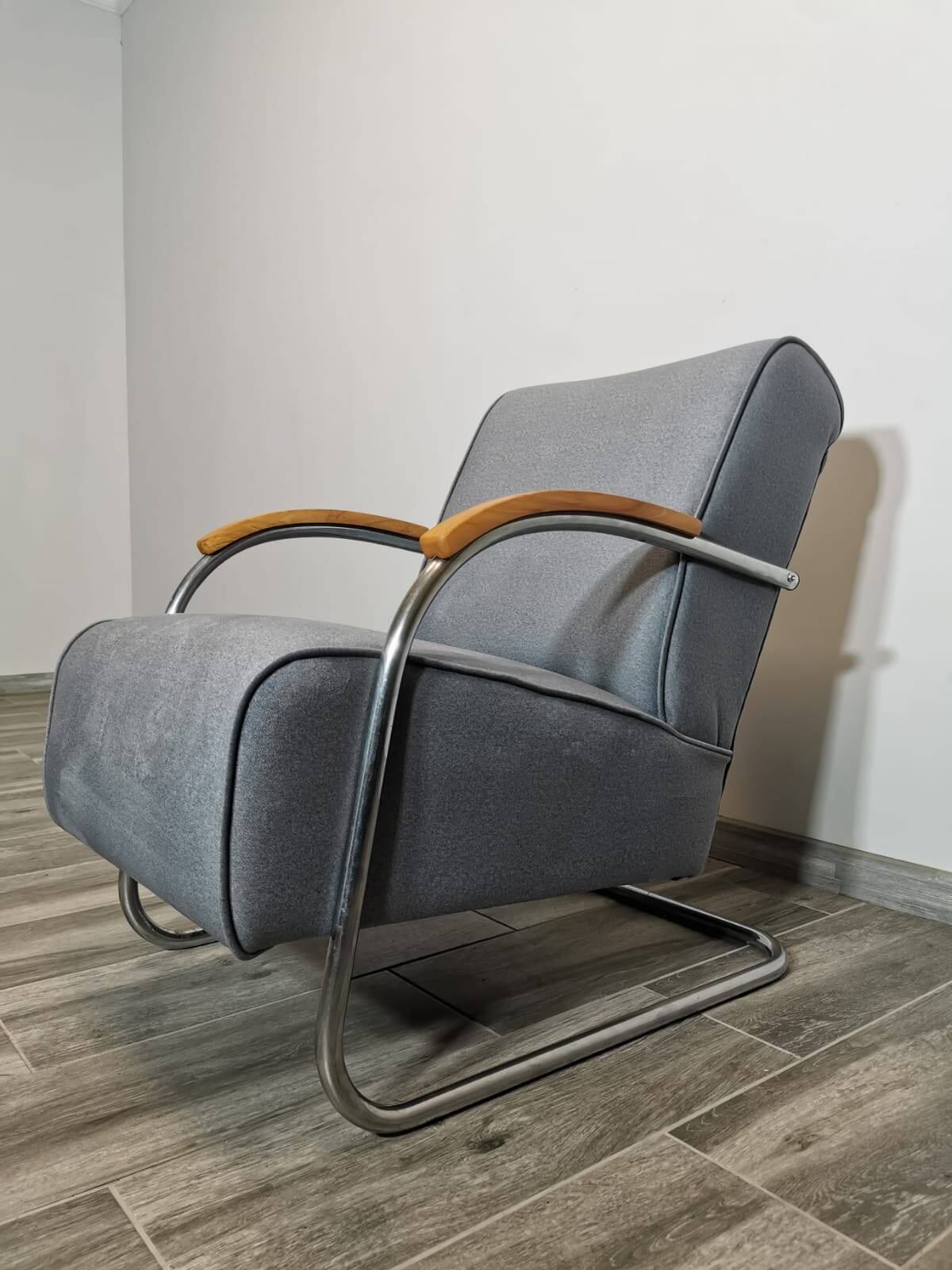 Fauteuil Bauhaus par Mücke Melder, 1940s