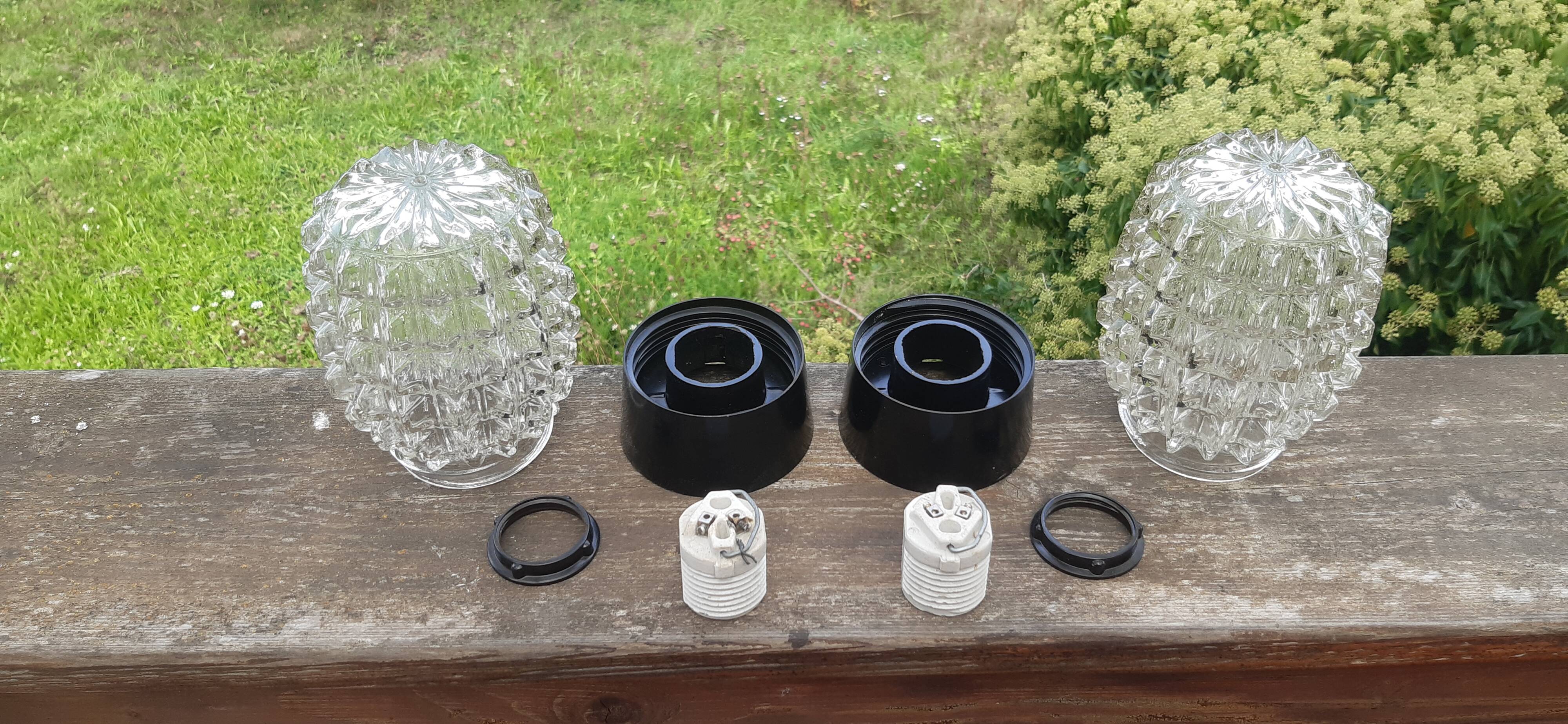 Chiseled glass ceiling light by RZB Leuchten