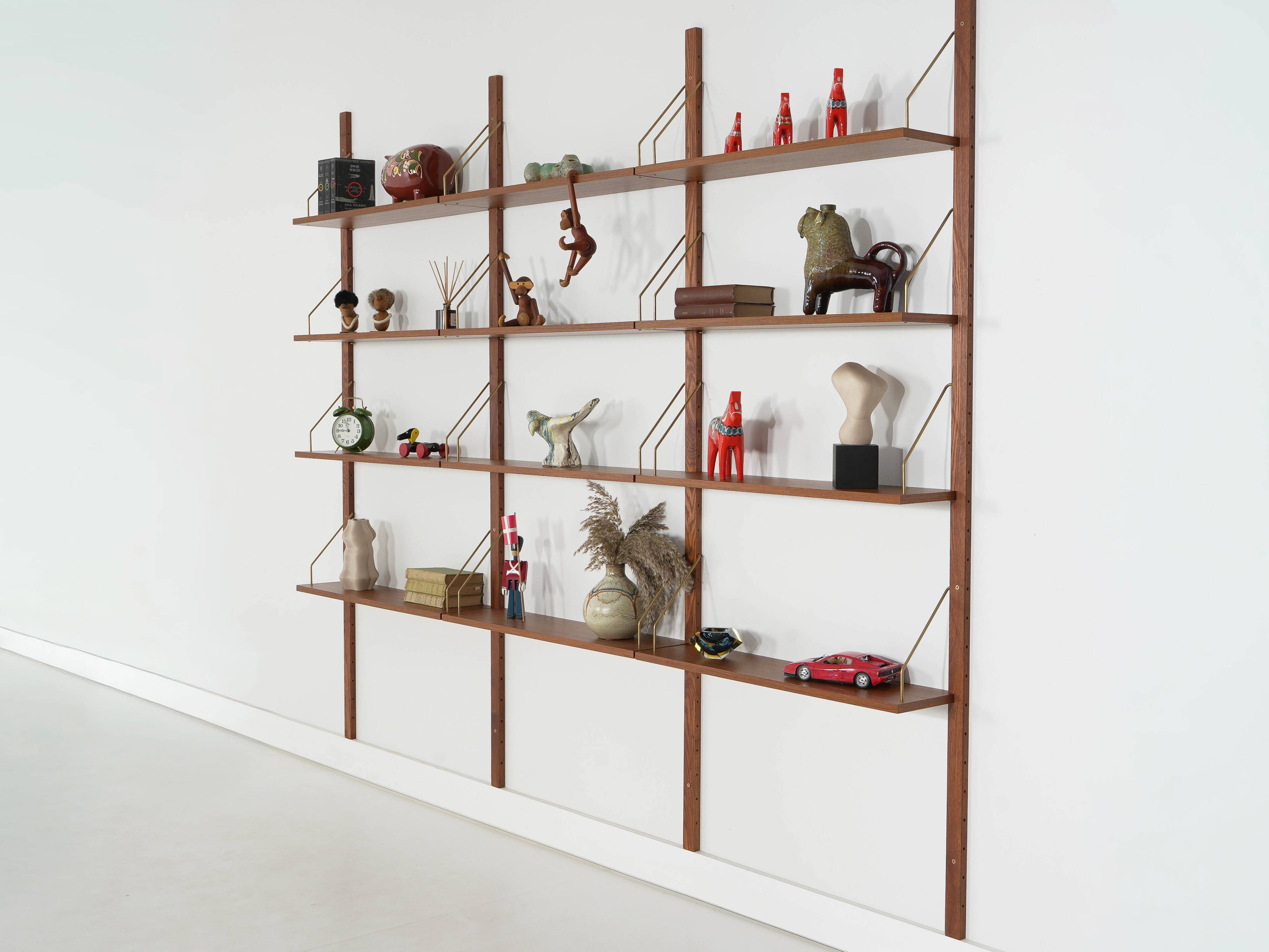Teak modular shelving unit, Danish design, 1970s, made in Denmark
