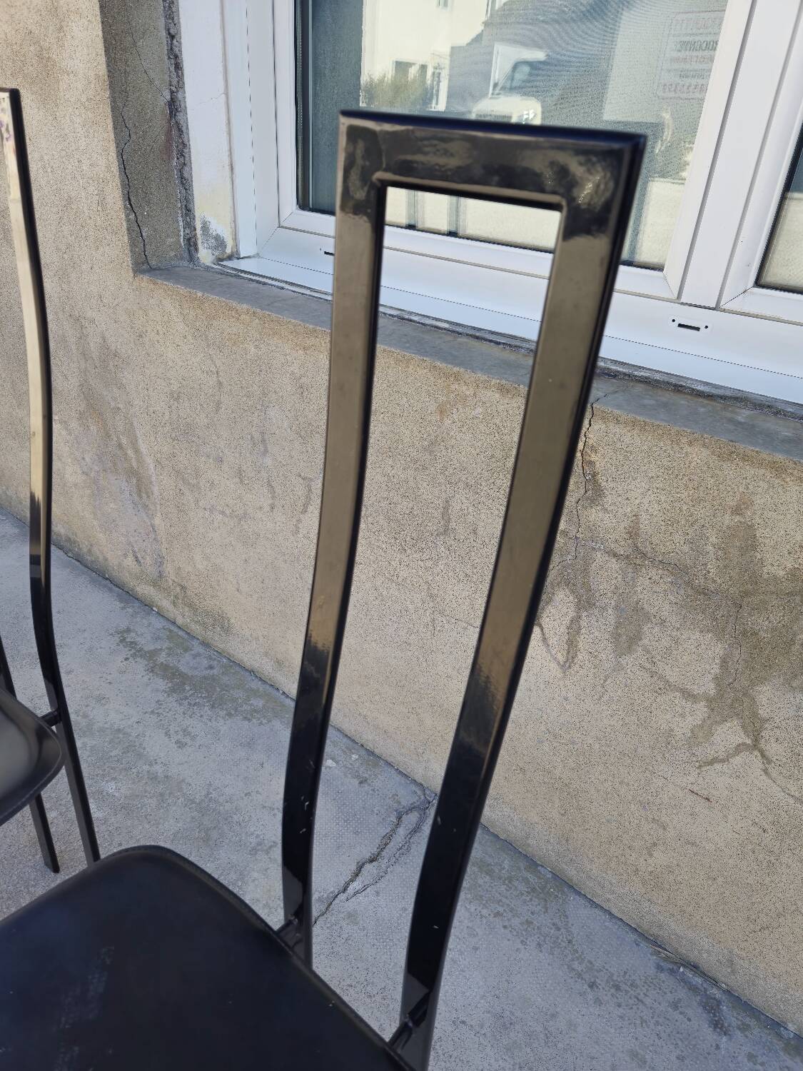 Set of 4 chairs Design Italy signed Cattelan 1980 vintage